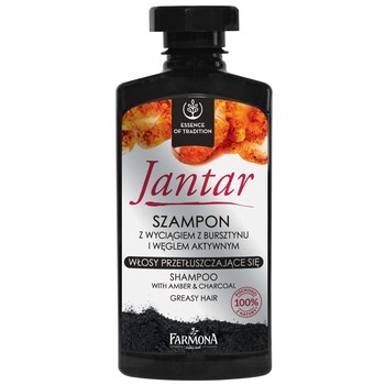 JANTAR Szampon z wyciągiem z bursztynu i węglem aktywnym 330 ml