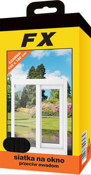 Fx siatka na okno 150x180 czarna