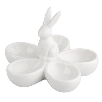 Podstawka porcelanowa na 5 jaj 14x14x10 cm