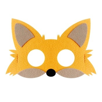 Maska filcowa Lisek,18.5x12 cm