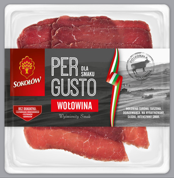 Wołowina Pergusto plastry 80g Sokołów
