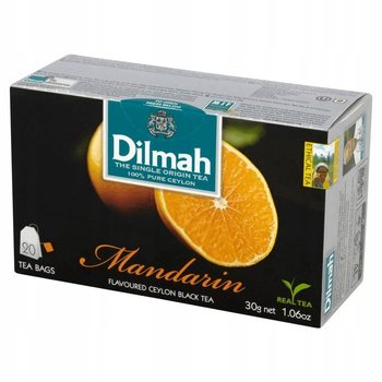 Dilmah Cejlońska czarna herbata z aromatem mandarynki 30 g (20 torebek)