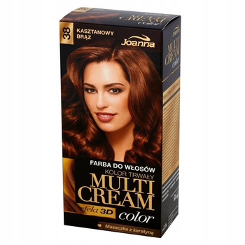 Joanna Multi Cream Color Farba do włosów kasztanowy brąz 38