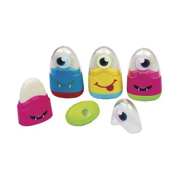 Temperówka plastikowa z gumką i pojemnikiem 89820  Centrum