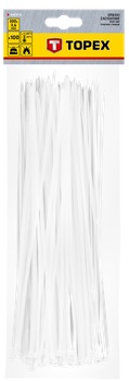 Opaski zaciskowe 3.6 x 300 mm, 100 szt., białe