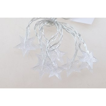 EM&EM Girlanda świetlna gwiazdki 10 LED zimne światło 1,2m