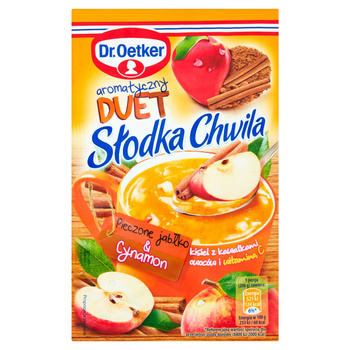 Dr. Oetker Słodka Chwila Kisiel z kawałkami owoców pieczone jabłko & cynamon 31,5 g