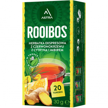 ASTRA ROOIBOS z cytryną i imbirem 20 torebek ekspresowa