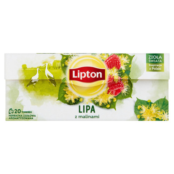 Herbatka Lipton Lipa z malinami 20 torebek Herbatka ziołowa aromatyzowana