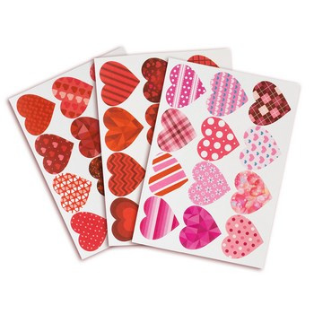 Naklejki wzorzyste serduszka