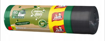 Jan Niezbędny Zielony dom Worki z taśmą 60 l 10 sztuk