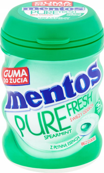 Mentos Pure Fresh Spearmint Guma do żucia bez cukru 60 g (30 sztuk)