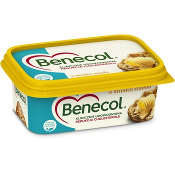Benecol Tłuszcz do smarowania z dodatkiem stanoli roślinnych o smaku masła 225 g