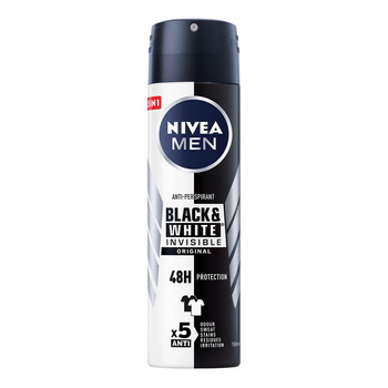 NIVEA MEN Black&White Invisible Original Antyperspirant w aerozolu 150 ml