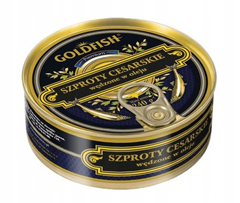 GOLDFISH szproty cesarskie wędzone w oleju 240 g