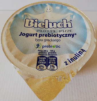 Bieluch Jogurt Naturalny Prebiotyczny z Inuliną 200g