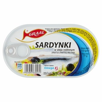 GRAAL SARDYNKA OLEJ ROŚ. 110G