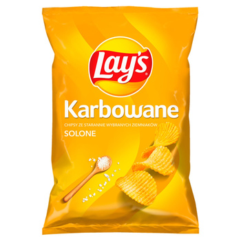 Lay's Chipsy ziemniaczane karbowane solone 130 g