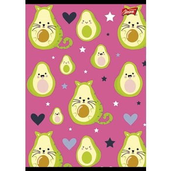 Unipap zeszyt okładka laminowana A4, 32 kartki, linia dwukolorowa