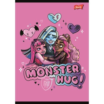 Unipap zeszyt okładka laminowana A5, 16 kartek, krata Monster High