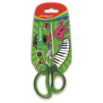 Nożyczki szkolne KEYROAD Tatto Soft 15cm blister mix kolorów