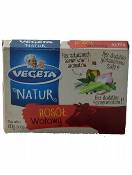 Vegeta Natur Rosół wołowy 60 g (6 x 10 g)