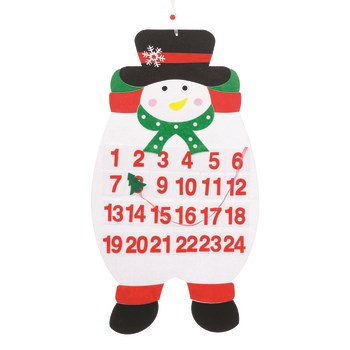 JUMI Kalendarz adwentowy z filcu do powieszenia - Bałwan