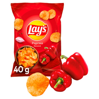 Lay's Chipsy ziemniaczane o smaku papryki 40 g