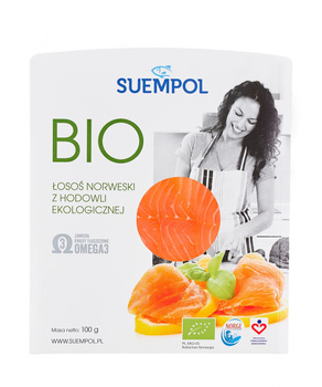 Suempol Łosoś Bio wędzony plastrowany 100 g