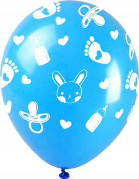 Balony Baby shower - chłopiec (5 szt.)