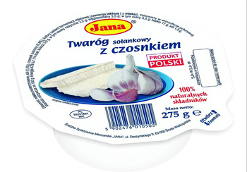 Jana Twaróg solankowy z czosnkiem 275g
