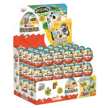 Kinder Niespodzianka Słodkie jajko z niespodzianką pokryte czekoladą mleczną 20 g