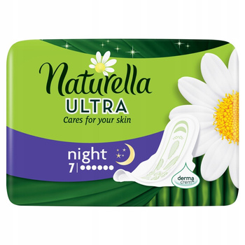 Naturella Ultra Night Podpaski ze skrzydełkami x7