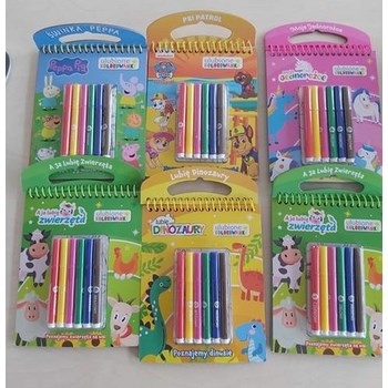 Ulubione kolorowanki z flamastrami