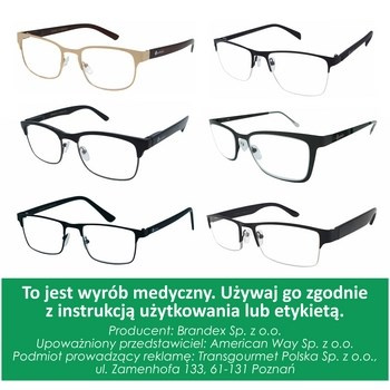 Okulary do czytania metal