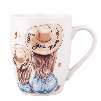 Kubek baryłka 300 ml dekoracja Love You Altom Design