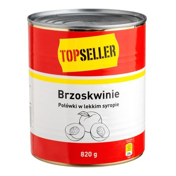 TOPS BRZOSKWINIE POŁ.SYR. 820G