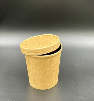 Guillin Polska Pojemnik papierowy na zupę z przykrywką 450ml | 25