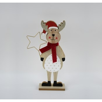 Drewniany renifer