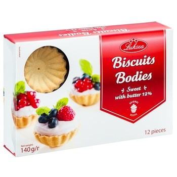 Łuksza Korpusy babeczek słodkie z dodatkiem masła 140 g