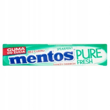 Mentos Pure Fresh Spearmint Guma do żucia bez cukru 15,5 g (8 sztuk)