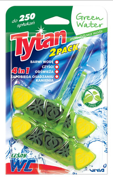 Czterofunkcyjna zawieszka barwiąca wodę Tytan Green Water 2x40g