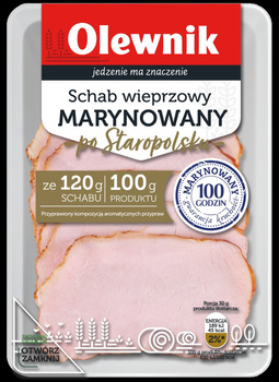 Schab wieprzowy marynowany po staropolsku 90g Olewnik