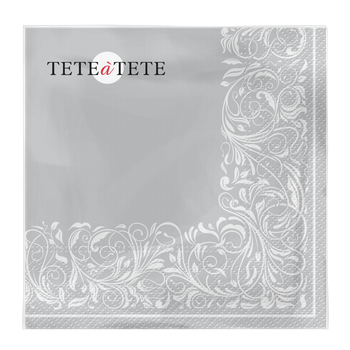 Serwetki Tete a Tete Elegant Tangle silver
