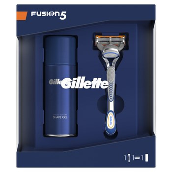 Gillette Zestaw podarunkowy z maszynką do golenia Fusion5 + Sensitive żel do golenia