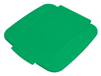 Pokrywa do kosza do segregacji 50 l - zielona, Szkło kolorowe