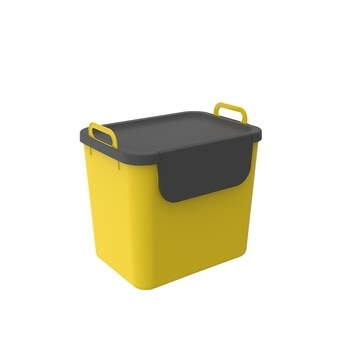 Kosz do sortowania odpadów JIVE 30L żółty Rotho