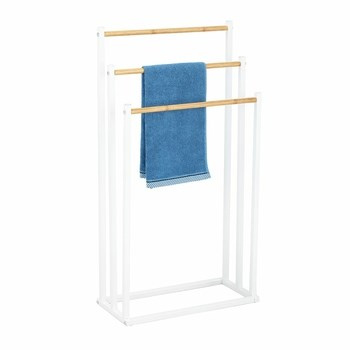 Wieszak/stojak na ręczniki  potrójny biały 45x22x85 cm Altom Design