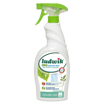 Ludwik Ekologiczny płyn do szyb i luster o zapachu zielonej herbaty i jaśminu 750 ml