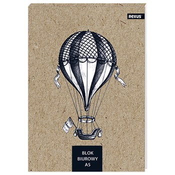 Beniamin Blok notatnik A5 80 kartek, w kratkę, Kraft liner